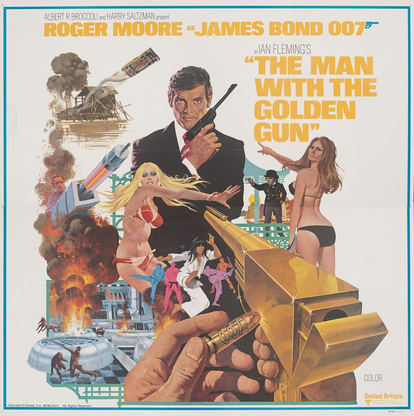 JAMES BOND THE MAN WITH THE GOLDEN GUN POSTER PRINT (1 of 1)