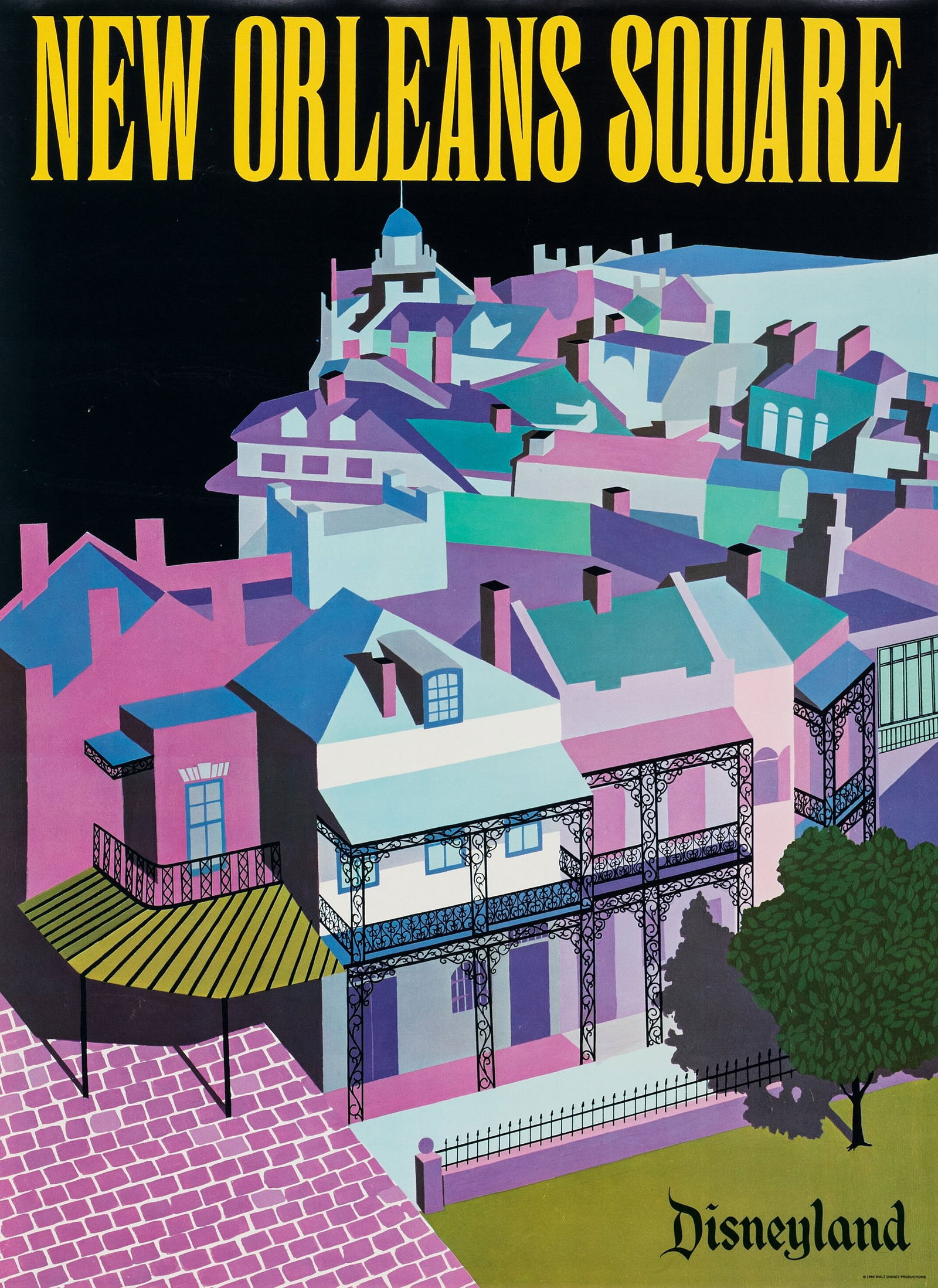 DISNEYLAND NEW ORLEANS SQUARE POSTER PRINT (1 of 1)