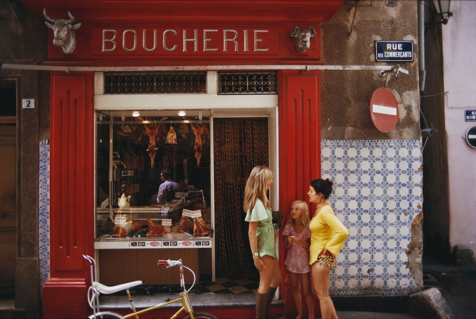 SLIM AARONS SAINT TROPEZ BOUCHERIE PRINT: Slim Aarons Saint Tropez Boucherie Print measuring at 20x30 inches