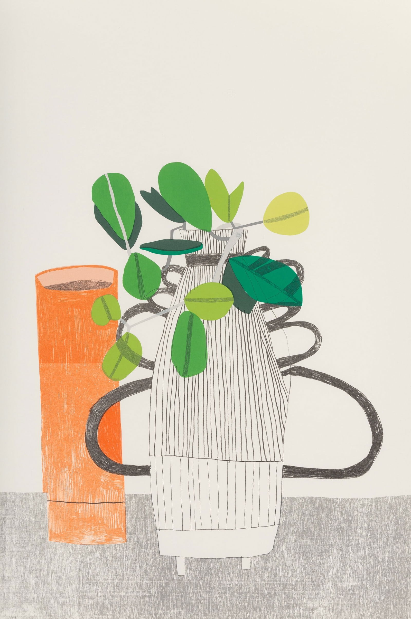 JONAS WOOD UNTITLED PRINT: Jonas Wood Untitled Print measuring at 26.75x40 inches