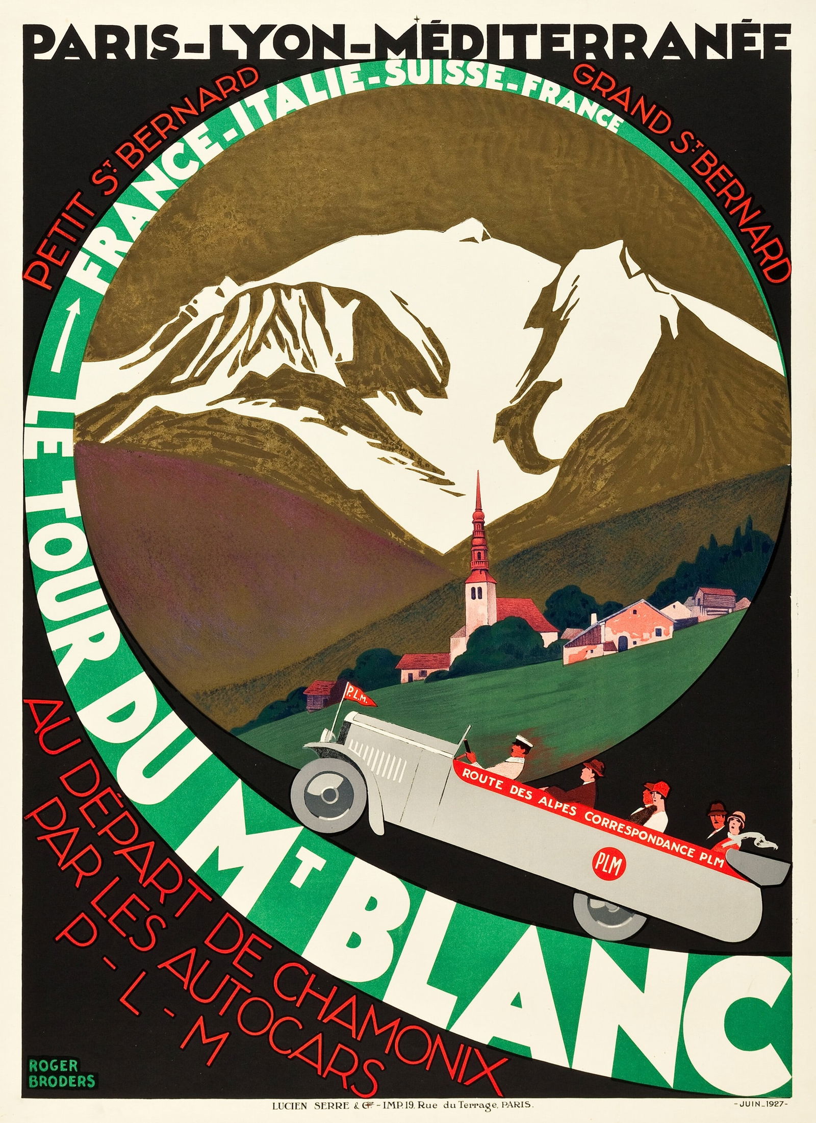 LE TOUR DU MT BLANC TRAVEL POSTER PRINT (1 of 1)