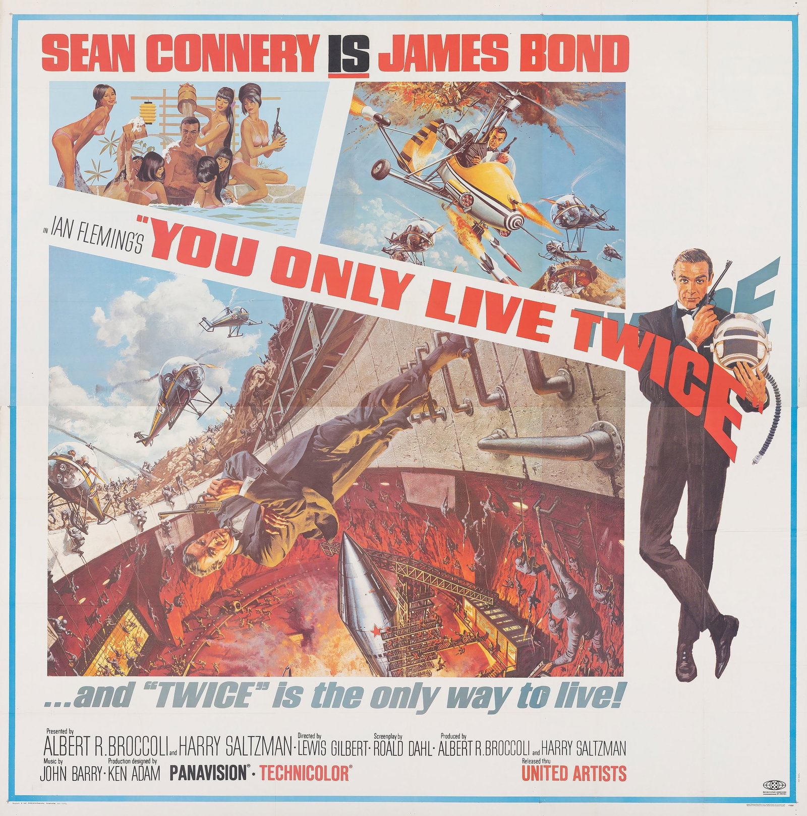 JAMES BOND YOU ONLY LIVE TWICE POSTER PRINT (1 of 1)