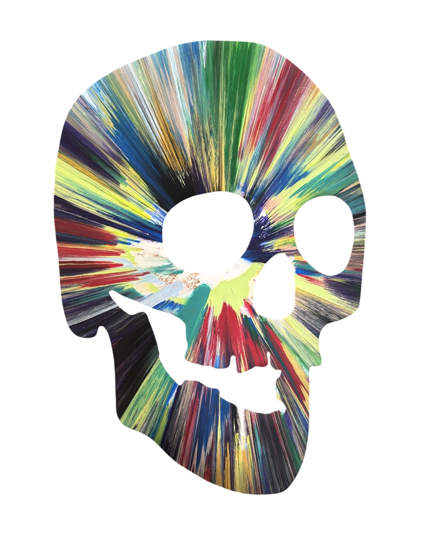 DAMIEN HIRST SKULL PAINTING (1 of 4)