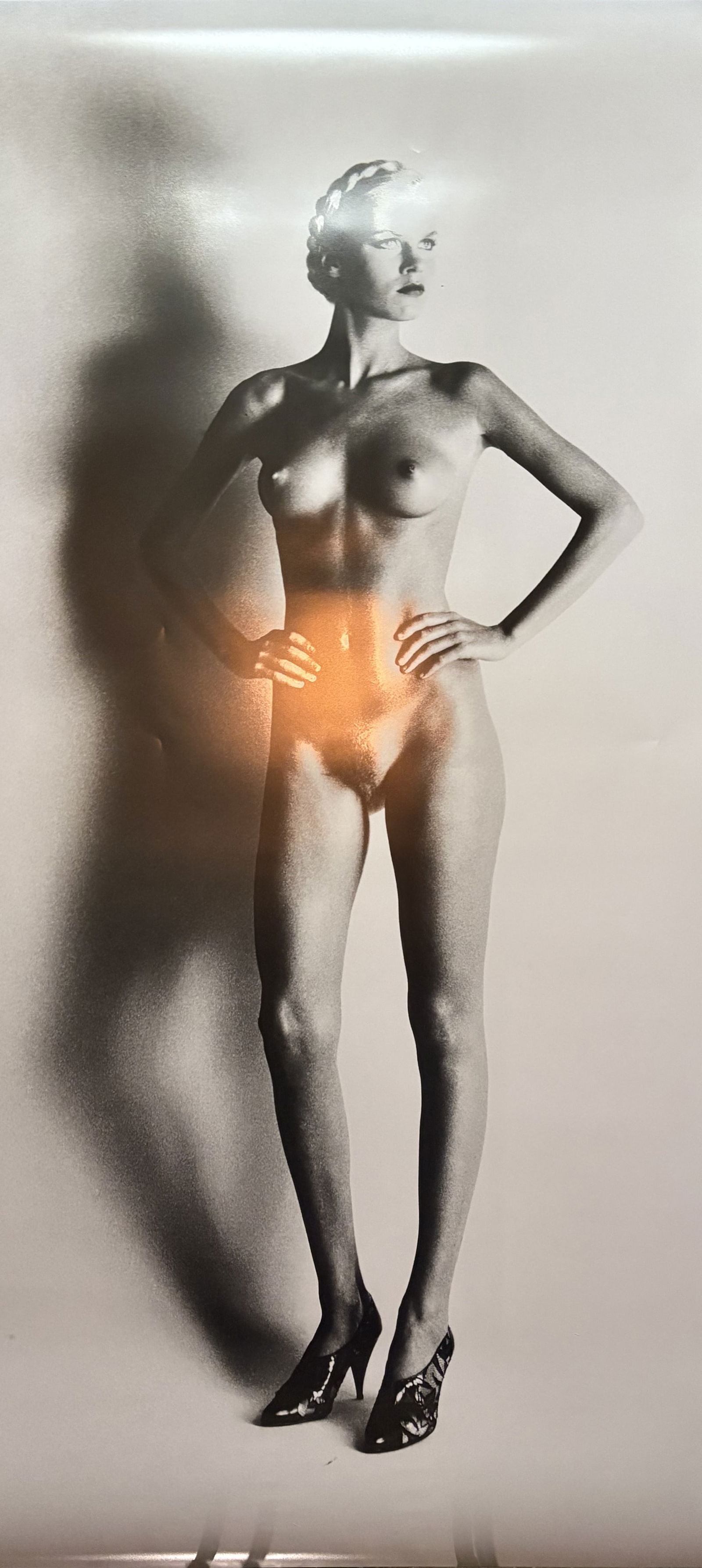 HELMUT NEWTON BIG NUDE I PRINT: Helmut Newton Big Nude I Print measuring at 39.5x85 inches