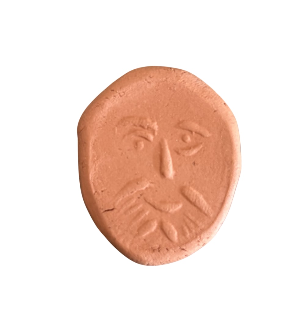 PICASSO MADOURA TERRACOTTA MEDALLION PENDANT (1 of 2)