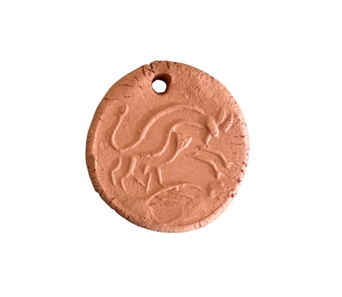 PICASSO MADOURA TERRACOTTA MEDALLION PENDANT (1 of 2)