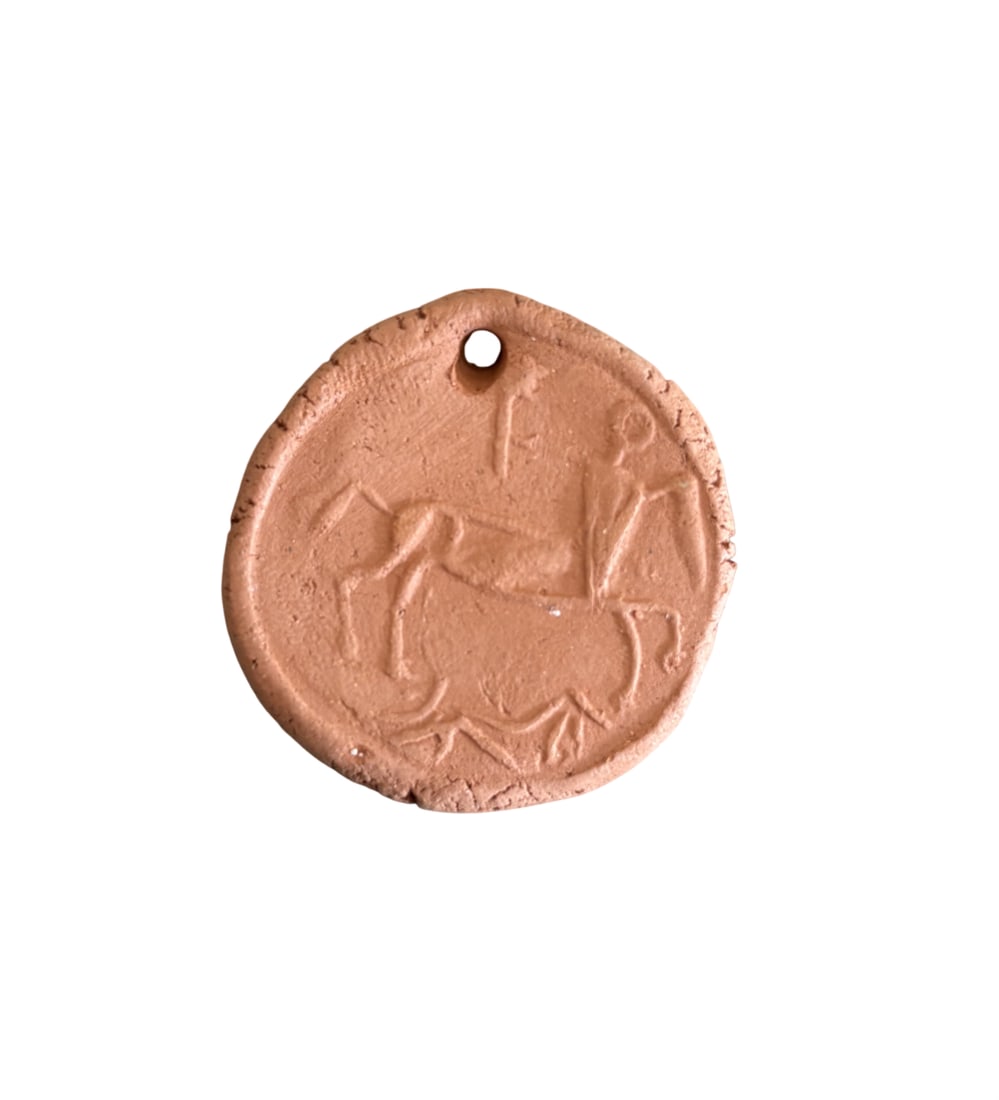 PICASSO MADOURA TERRACOTTA MEDALLION PENDANT (1 of 2)