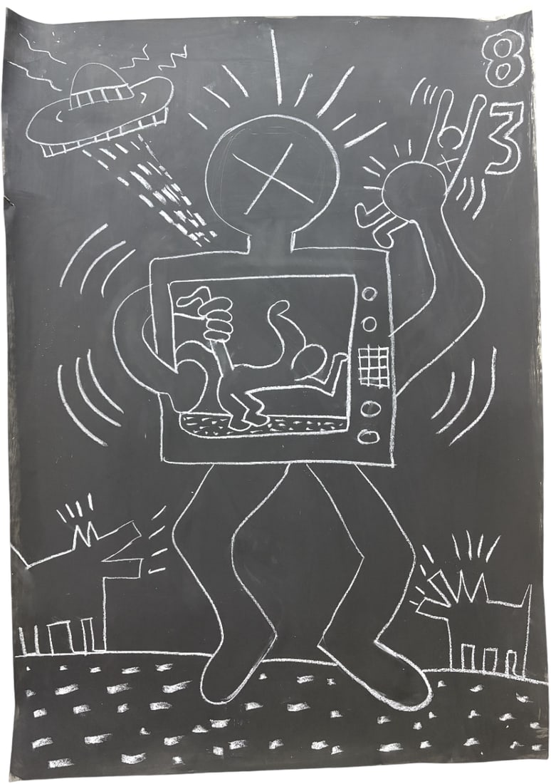 KEITH HARING CHALK DRAWING (1 of 1)