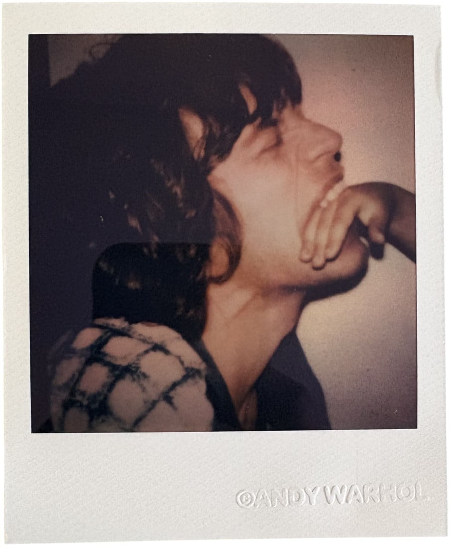 ANDY WARHOL MICK JAGGER POLAROID (1 of 1)