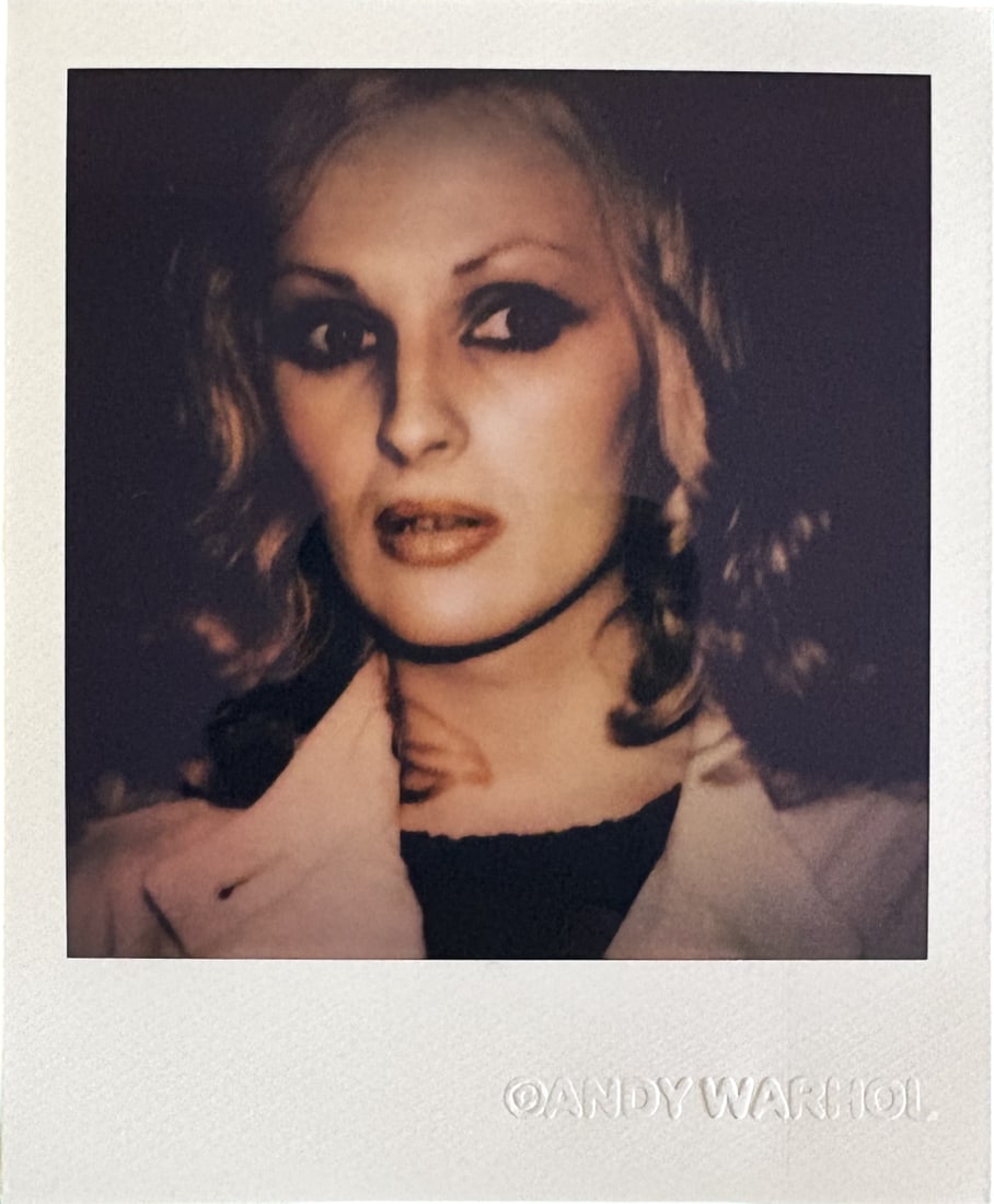ANDY WARHOL CANDY DARLING POLAROID: Andy Warhol Candy Darling Polaroid measuring at 3.5x4.25 inches. Attributed to andy warhol