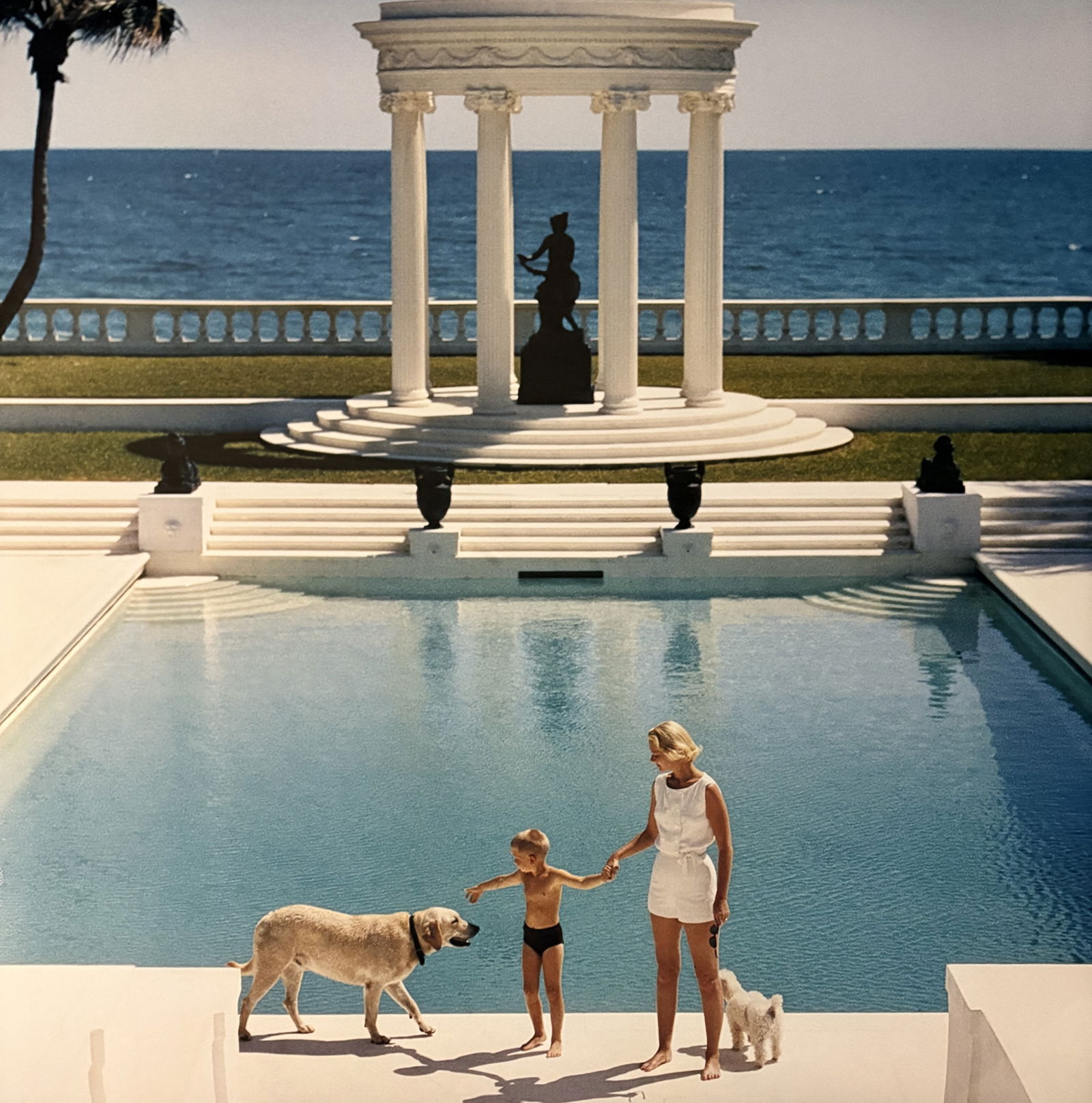 SLIM AARONS NICE POOL PRINT: Slim Aarons Nice Pool Print measuring at 30x30 inches