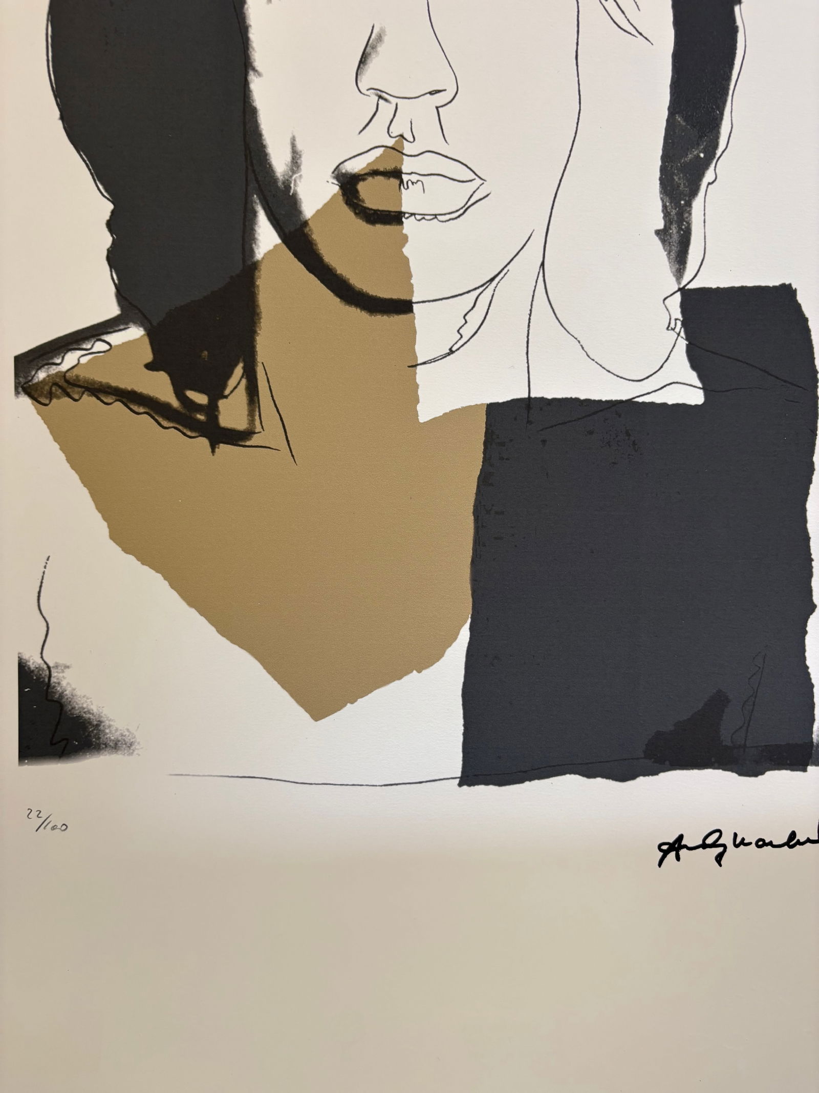 ANDY WARHOL MICK JAGGER LITHO - 2
