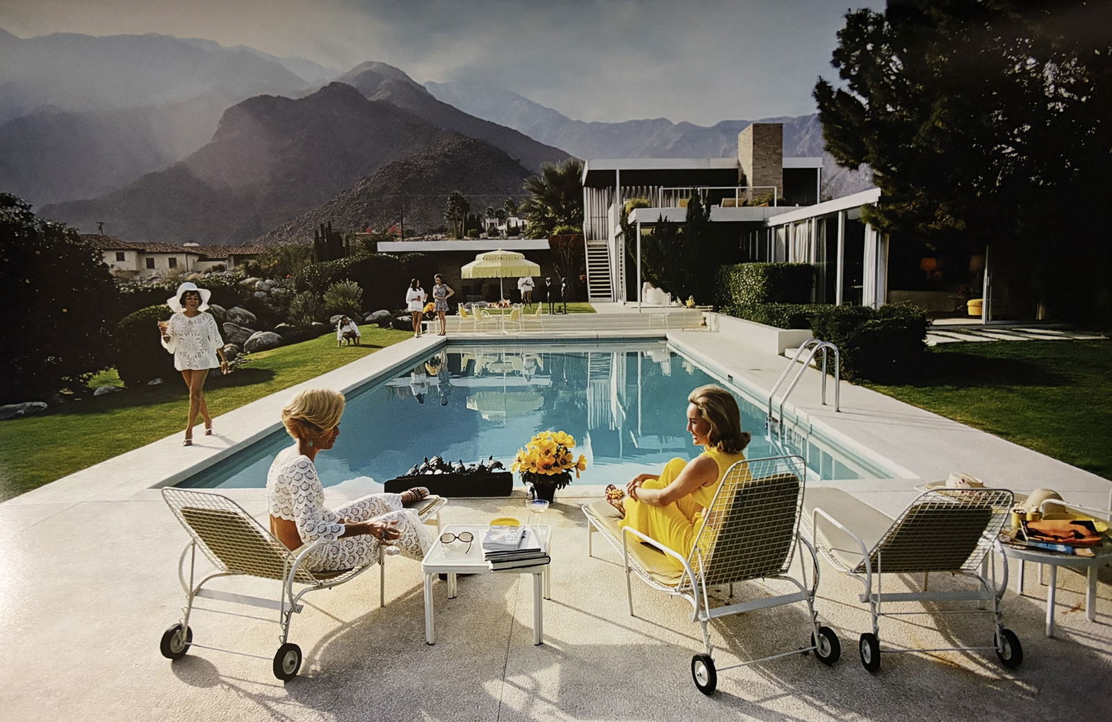 SLIM AARONS POOLSIDE GOSSIP PRINT: Slim Aarons Poolside Gossip Print measuring at 20x30 inches