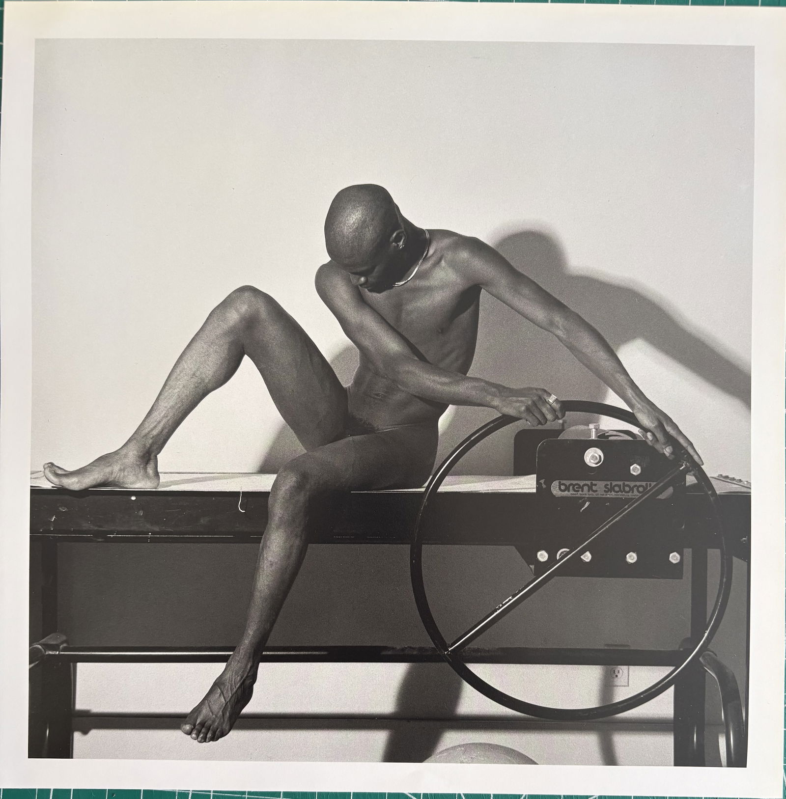 ROBERT MAPPLETHORPE BRUCE PHOTO LITHO: Robert Mapplethorpe Bruce Photo Lithograph mounted to same size board measuring at 11x11 inches