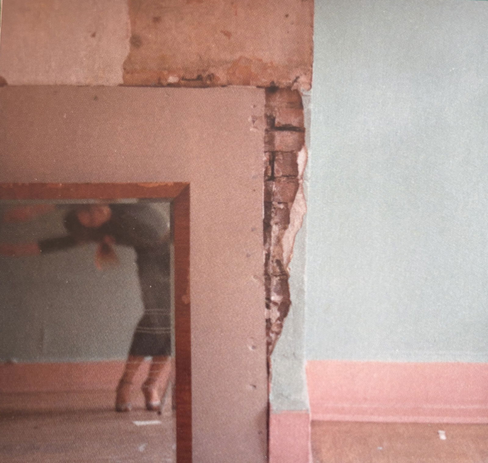 FRANCESCA WOODMAN SELF PORTRAIT PHOTO LITHO: Francesca Woodman Self Portrait Photo Lithograph mounted to same size board measuring at 3.5x3.5 inches