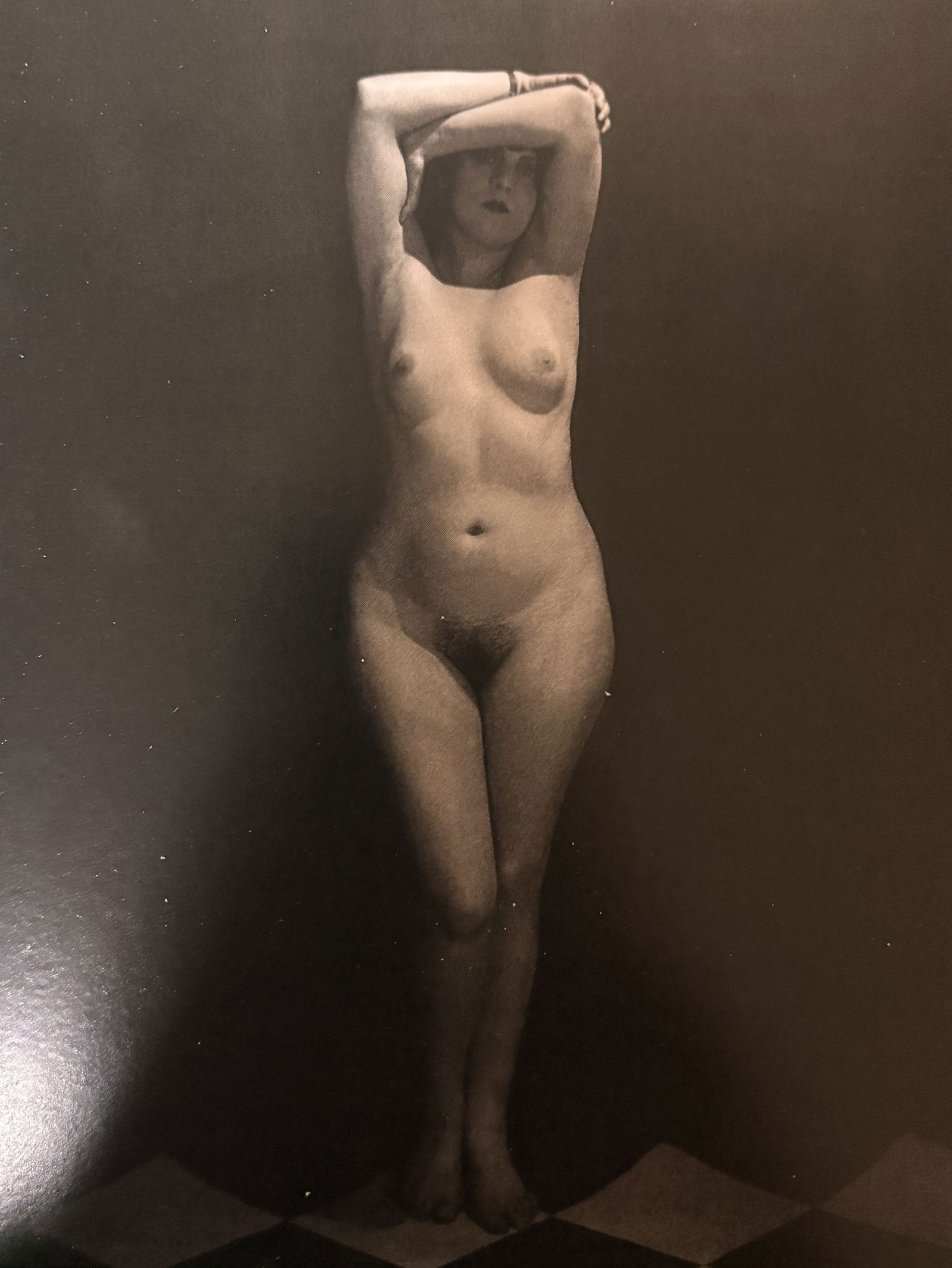 MAN RAY KIKI DE MONTPARNASSE PHOTO LITHO: Man Ray Kiki De Montparnasse Photo Lithograph mounted to same size board measuring at 4.5x6.5 inches