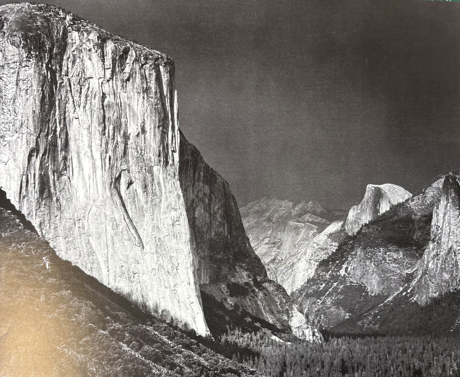 ANSEL ADAMS EL CAPITAN AND HALF DOME PHOTO LITHO (1 of 1)