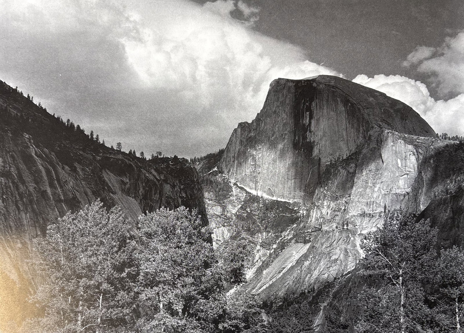 ANSEL ADAMS HALF DOME PHOTO LITHO (1 of 1)