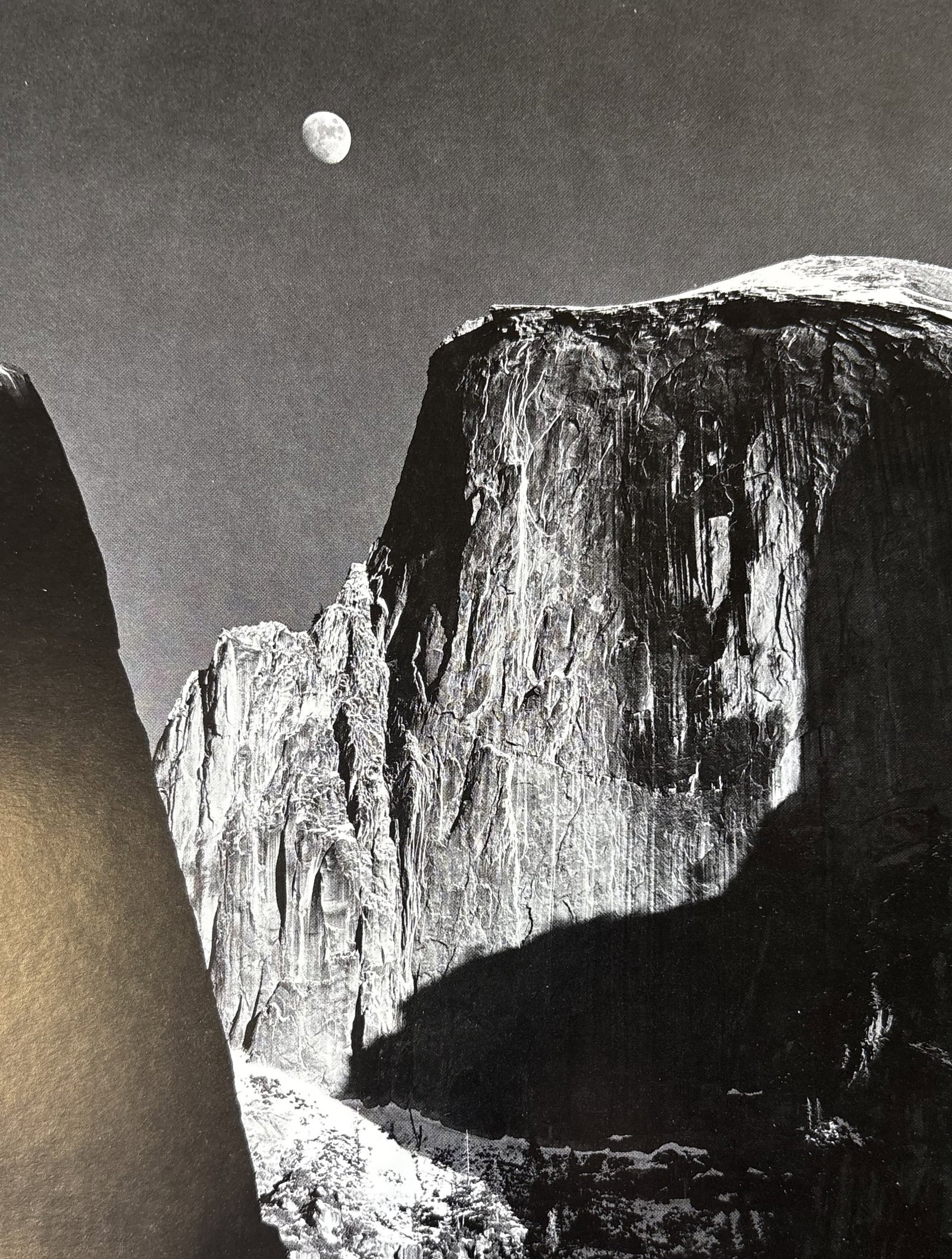 ANSEL ADAMS MOON AND HALF DOME PHOTO LITHO (1 of 1)