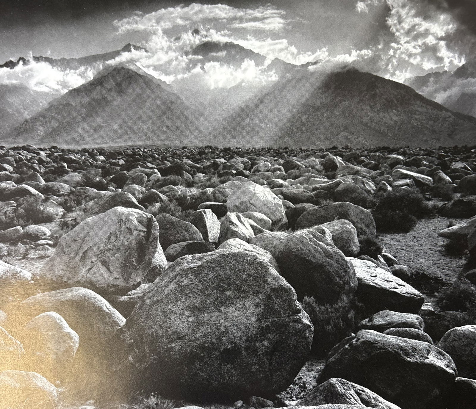ANSEL ADAMS MOUNT WILLIAMSON PHOTO LITHO (1 of 1)
