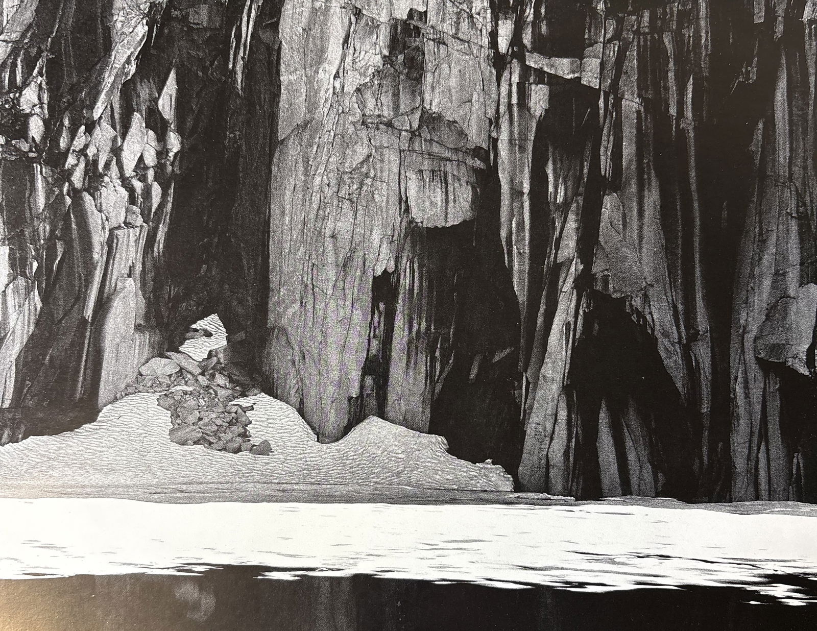 ANSEL ADAMS FROZEN LAKE AND CLIFFS PHOTO LITHO (1 of 1)