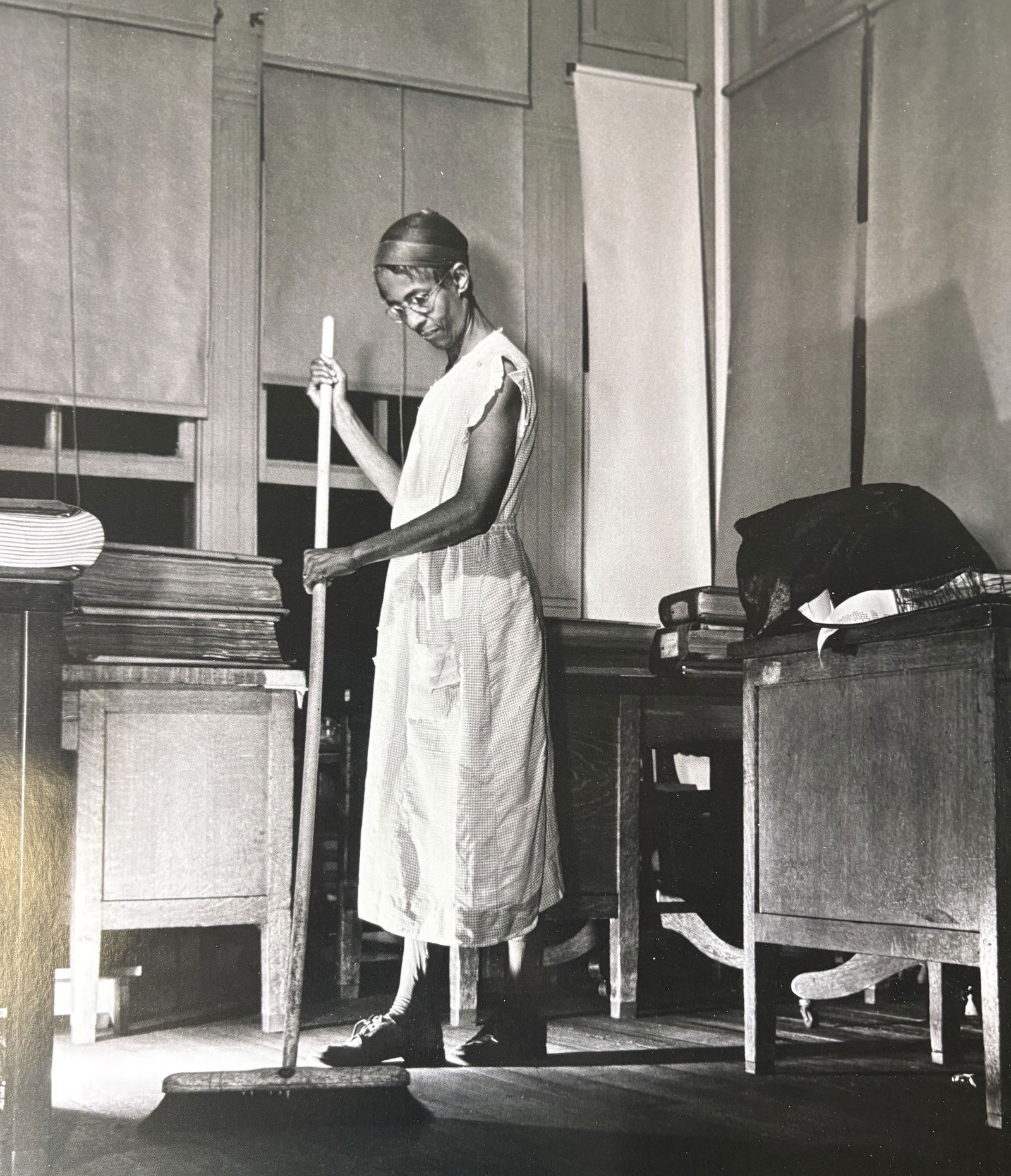 GORDON PARKS ELLA WATSON LITHO: Gordon Parks Ella Watson Photo Lithograph mounted to same size board measuring at 9.75X11.5 inches