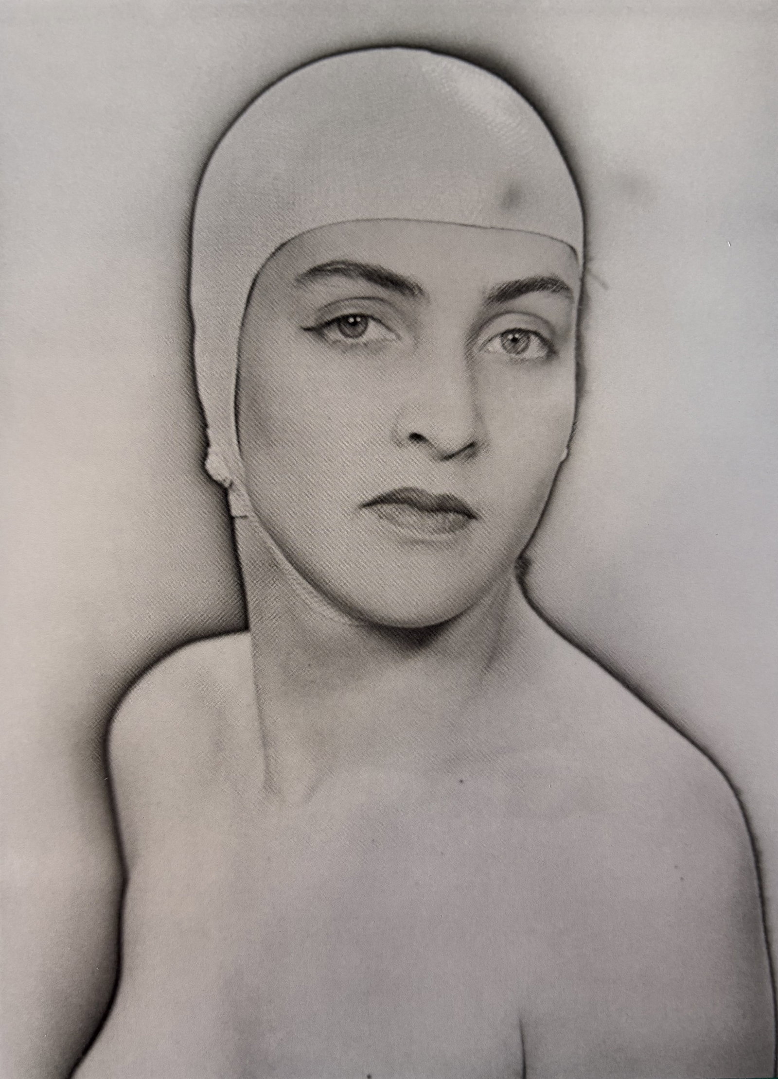 MAN RAY NUDE PHOTO LITHO: Man Ray Nude Photo Lithograph mounted to same size board measuring at 4.5x6.5 inches