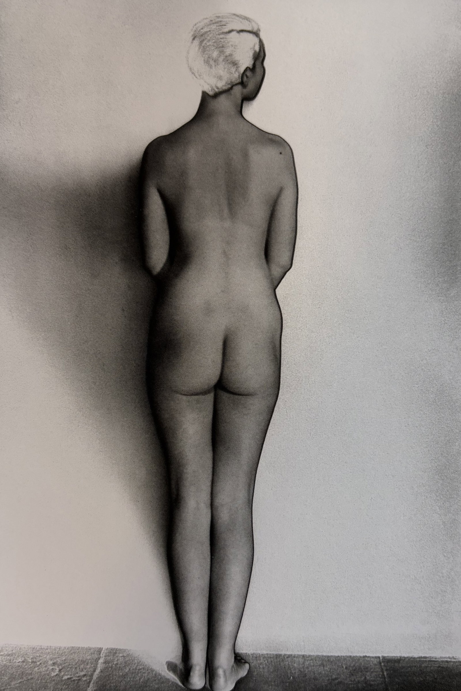 MAN RAY NUDE PHOTO LITHO: Man Ray Nude Photo Lithograph mounted to same size board measuring at 4.5x6.5 inches