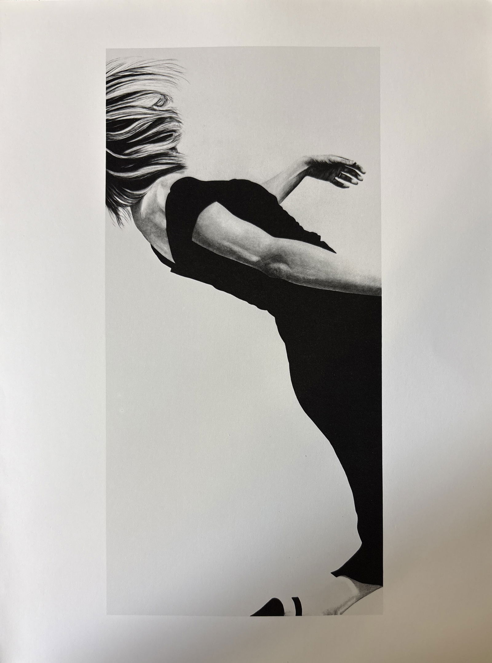 ROBERT LONGO JOANNA PHOTO LITHO: Robert Longo Joanna Photo Lithograph mounted to same size board measuring at 9x12 inches