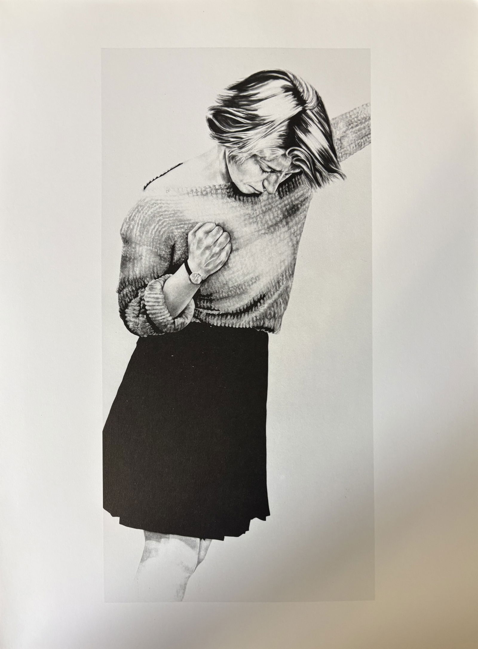 ROBERT LONGO UNTITLED PHOTO LITHO: Robert Longo Untitled Photo Lithograph mounted to same size board measuring at 9x12 inches