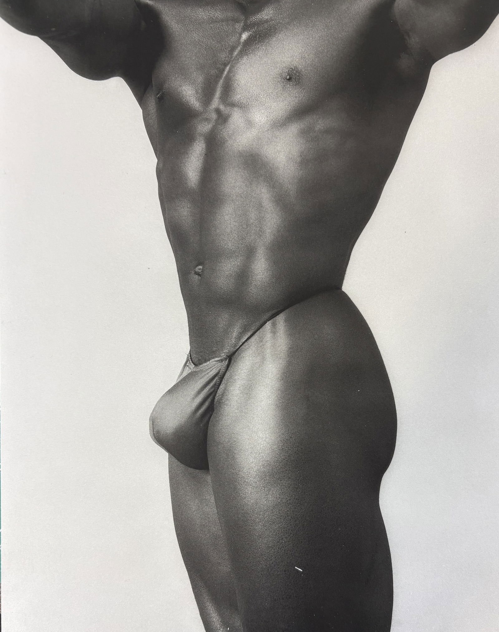 ROBERT MAPPLETHORPE DERRICK CROSS PHOTO LITHO: Robert Mapplethorpe Derrick Cross Photo Lithograph mounted to same size board measuring at 7.5x9.5 inches