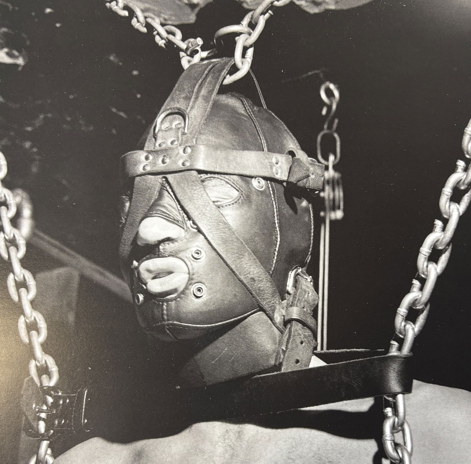 ROBERT MAPPLETHORPE LEATHER MASK PHOTO LITHO (1 of 1)