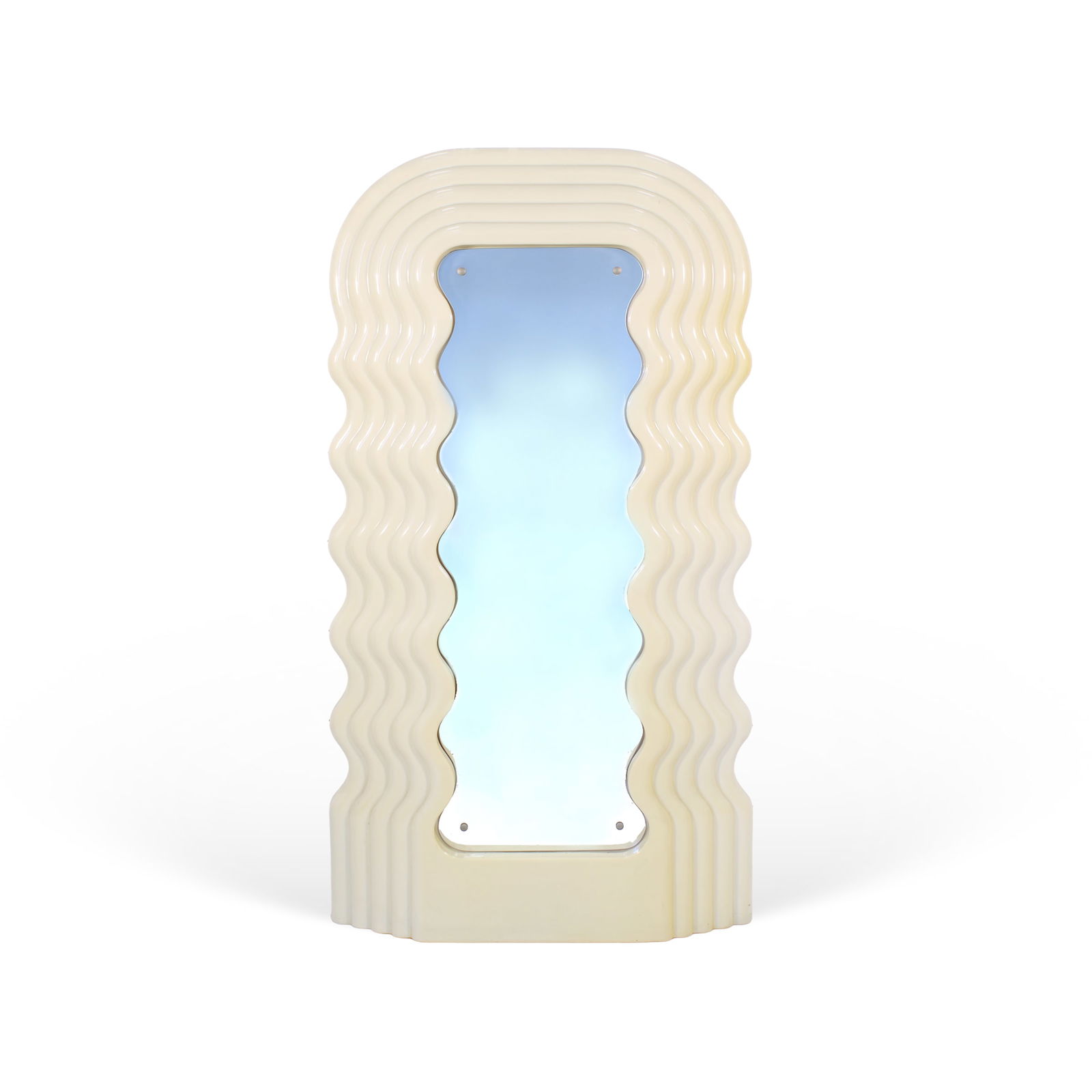 Ettore Sottsass Italy, 70s 195x100x13 cm: Ultrafragola mirror in Perspex and mirrored glass. First Poltronova version.Bibliography:F. Balena Artista, Poltronova Backstage: Archizoom, Sottsass and Superstudio ? The Radical Era 1962?72, Fortino