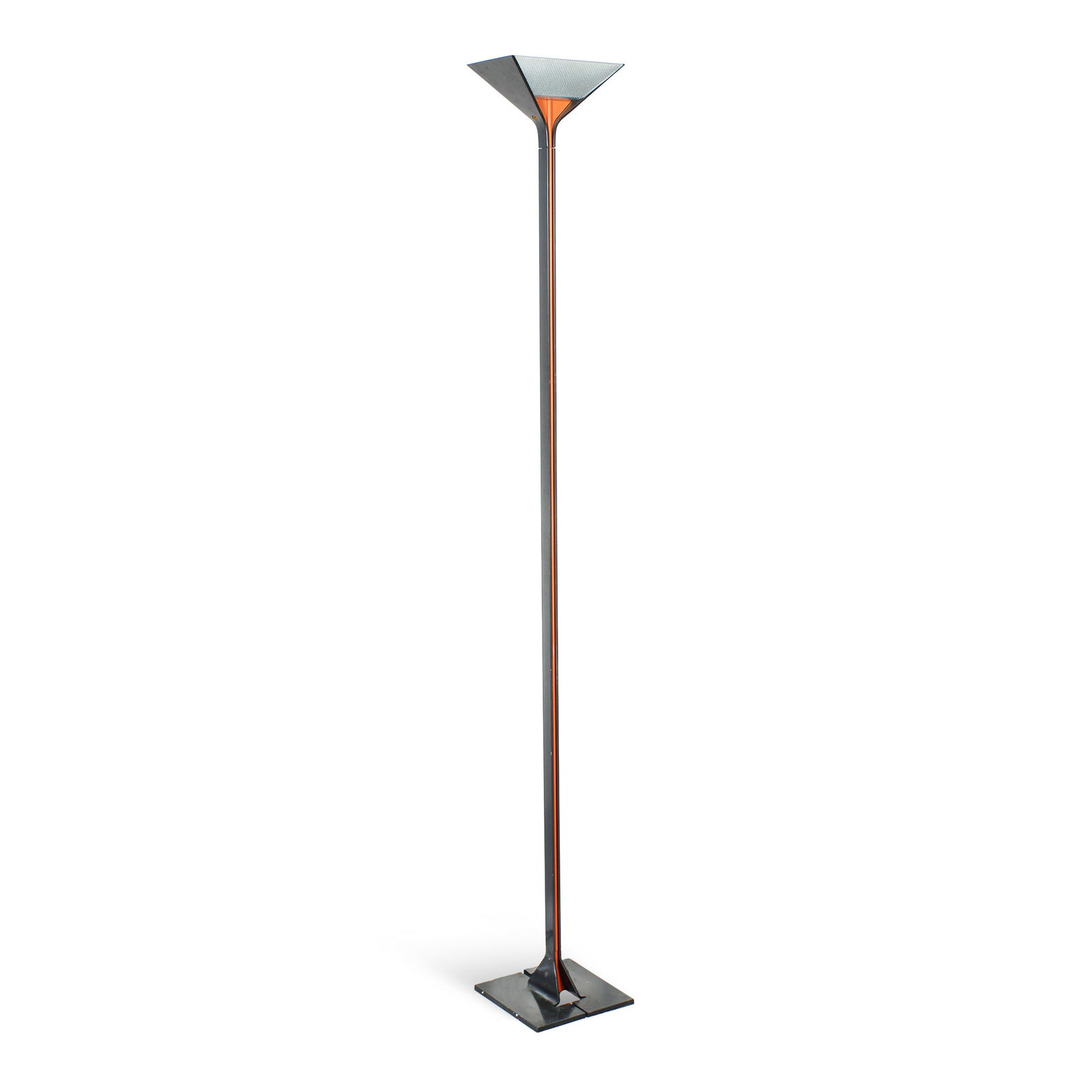 Afra & Tobia Scarpa, prod. Flos Italy, 1930s: floor lamp mod. "Papillona" in lacquered metal and glass