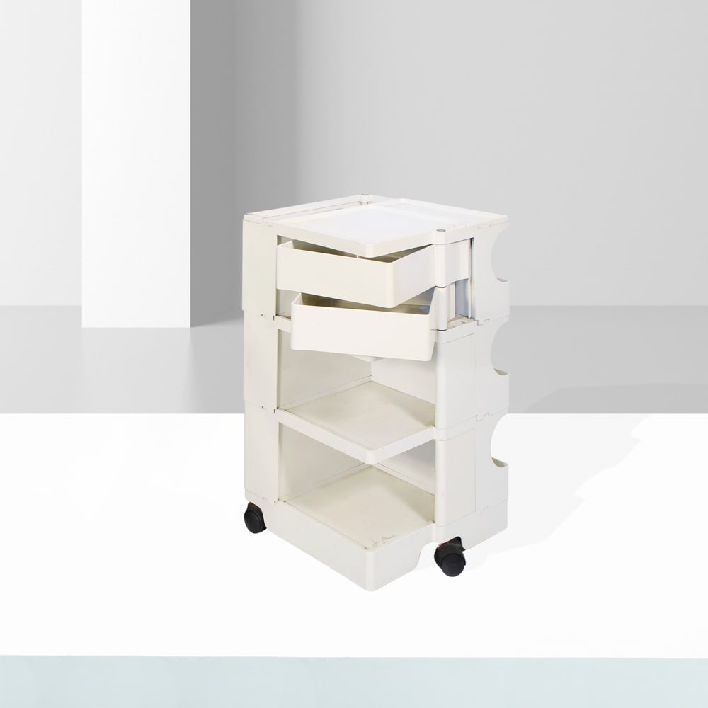Joe Colombo Italy, 70s 74x43x41 cm: trolley, model Boby B32, injection-moulded ABS structure.