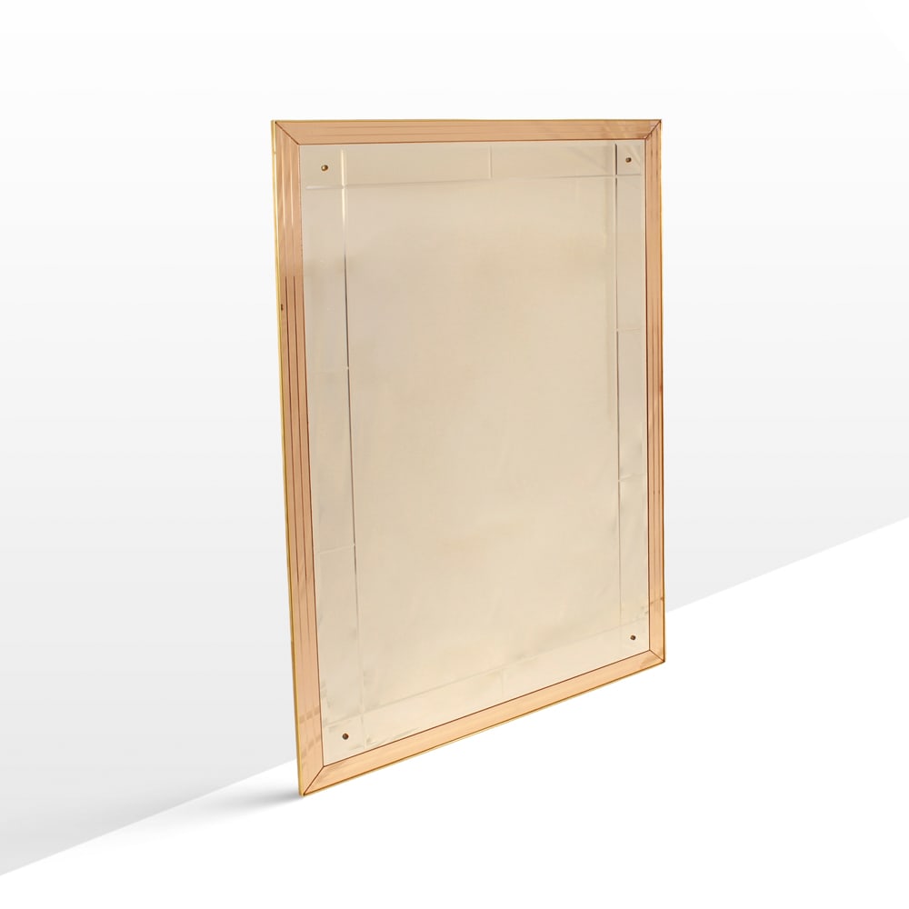 Italian manufacture Italy, 1970s 151 x 100x 2.5 cm.: glass mirror