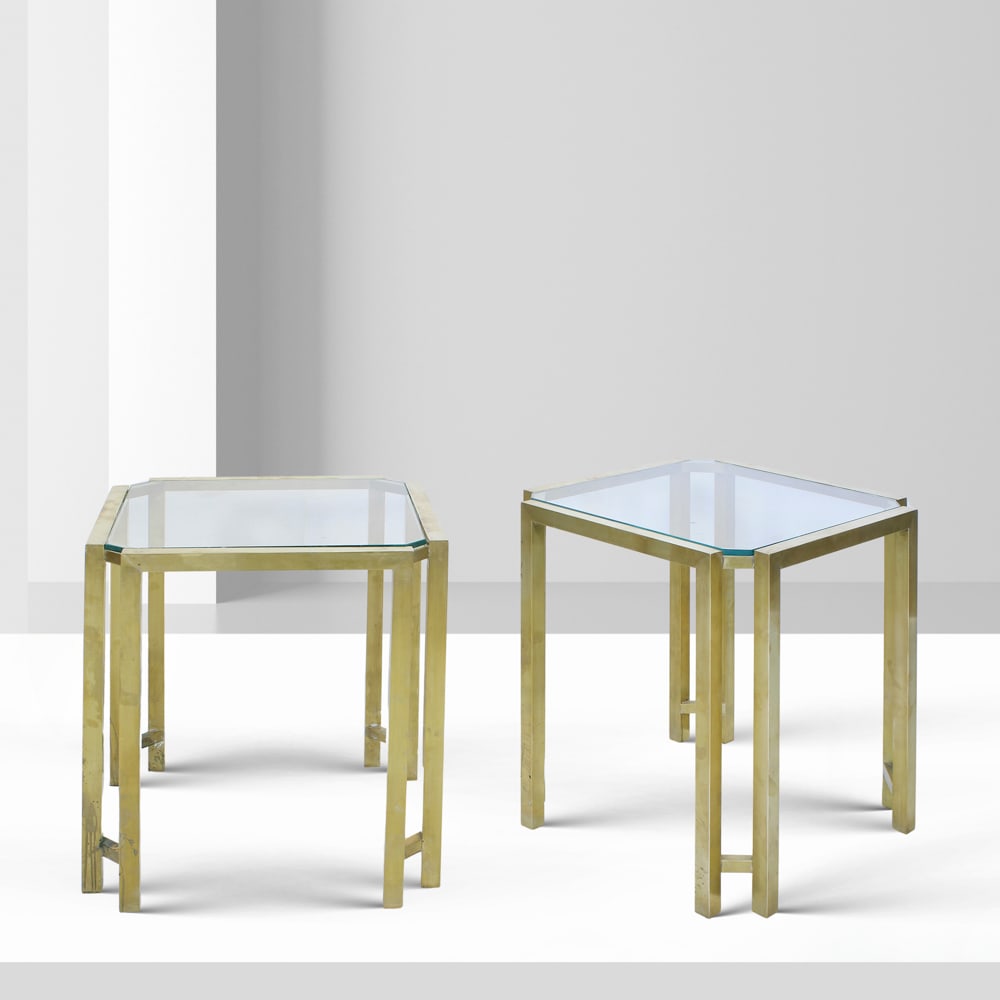 Sandro Petti for Angolo Metallarte Italy, 70s 57x56x56 cm. (1 of 1)