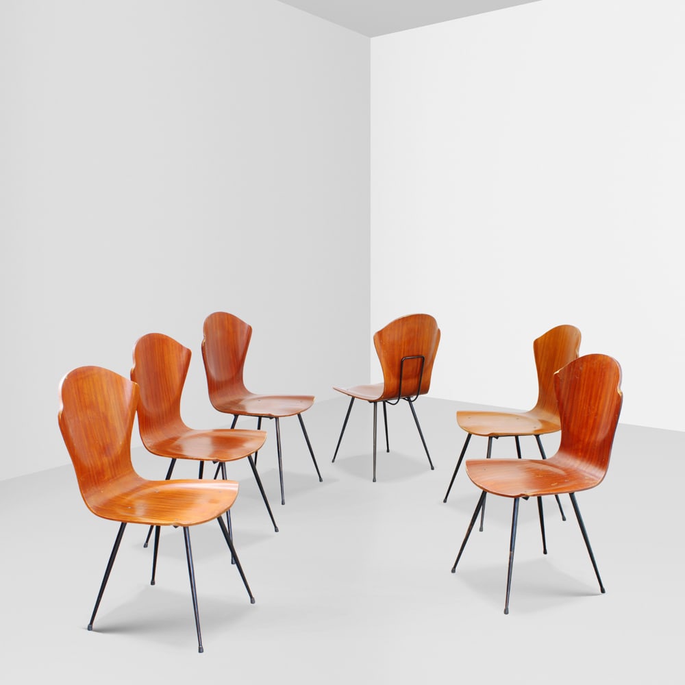 Carlo Ratti prod. ILC Industria Legni Curvati Italy, 1950s 84x44x46 cm (1 of 1)