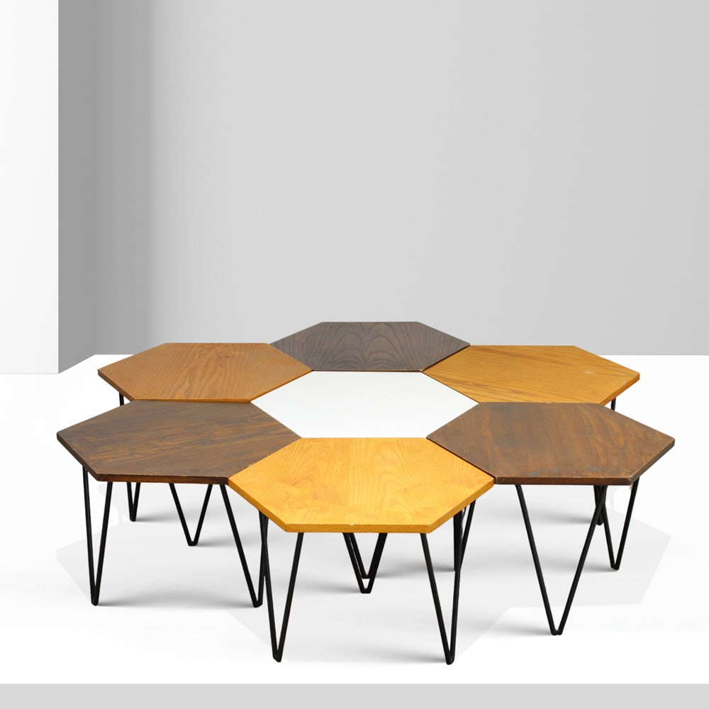 Gio Ponti prod I.S.A Bergamo Italy, 1950s 40x50x50 cm each. (1 of 3)
