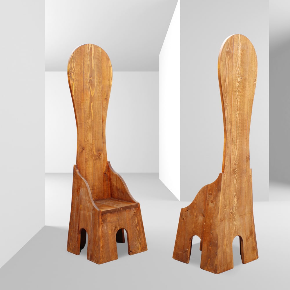 Mario Ceroli prod. Poltronova Italy, 1970s 190x50x45 cm (1 of 8)