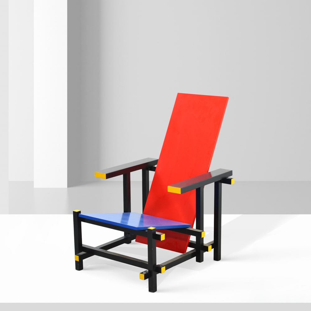Gerrit Thomas Rietveld prod. Cassina Italy, 1980s 87x60x67 cm (1 of 2)