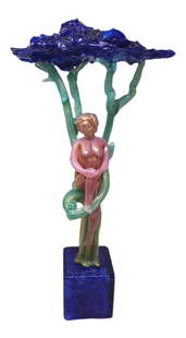 Albero con Bambino Sculpture by Pino Signoretto: Albero con Bambino (Tree with Child) was another wonderful creation by Signoretto. Glass Master Pino Signoretto died in December 2017. His friend Dale Chihuly described Pino as "the greatest glass scu