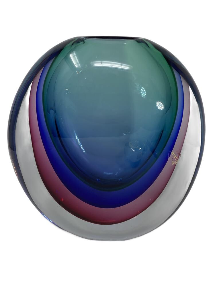 "Tondo" Sommerso Murano Glass Vase (1 of 6)