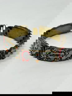 Antique Murano Micro Millefiore Bracelet: Lovely micro mosaic Murano Glass bracelet. Likely close to 100 years old and in great condition. The tiles form the name "Venezia". A wonderful piece for any collector of jewelry or Murano glass. Meas