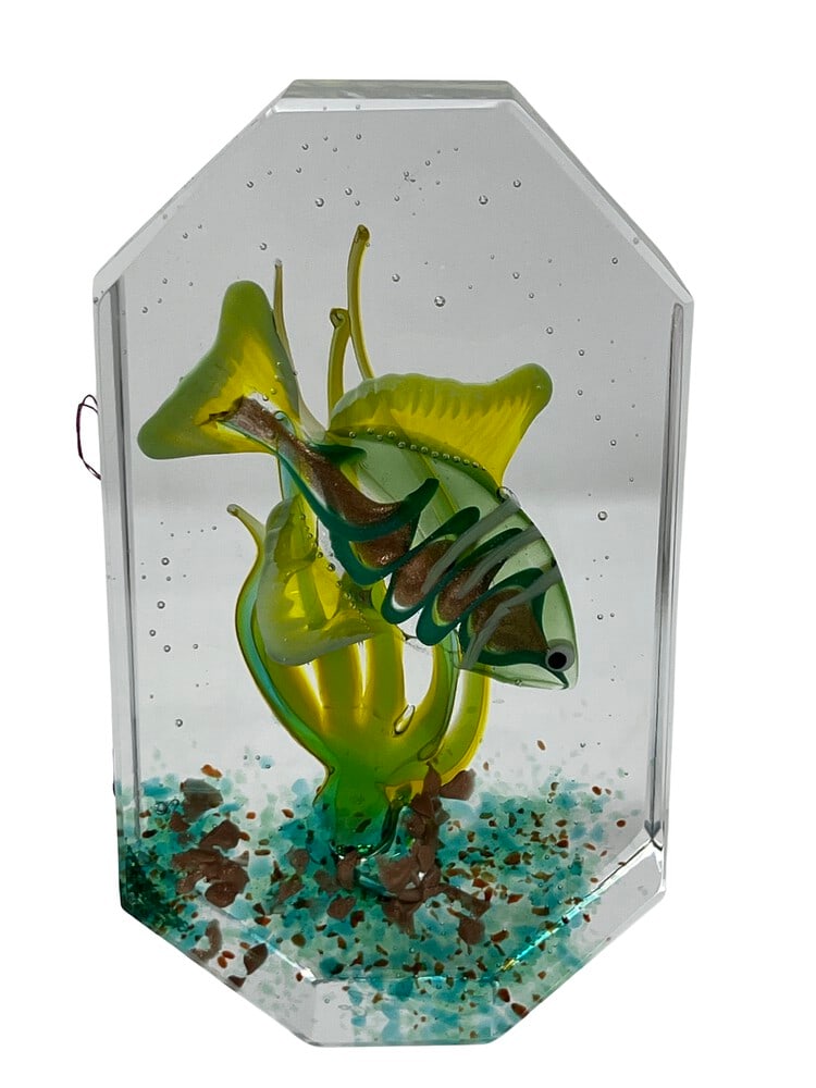 Murano Glass Paperweight Aquarium (1 of 5)