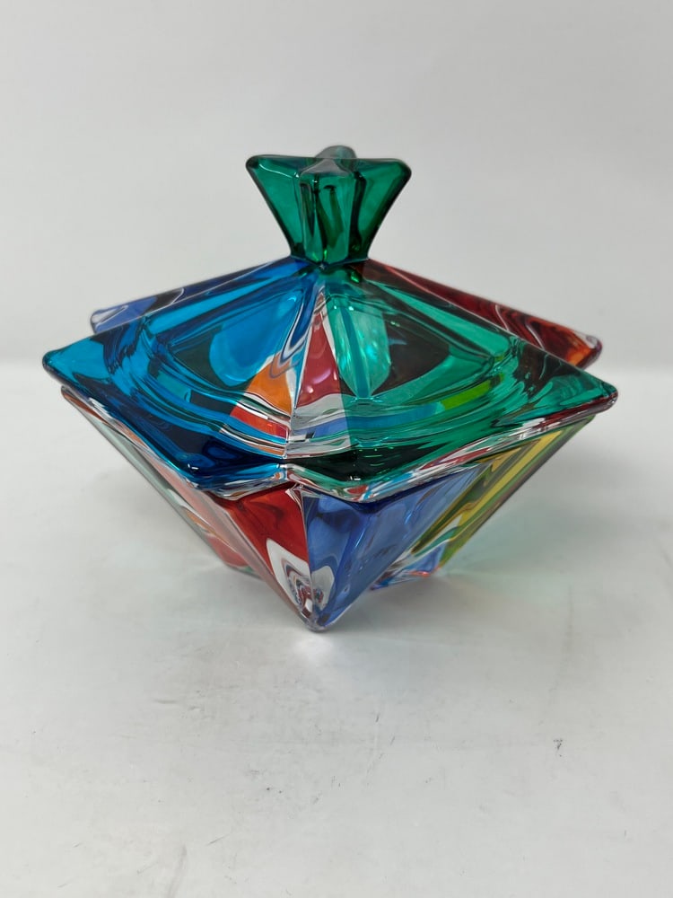 Venetian Hand Painted Compote - 3