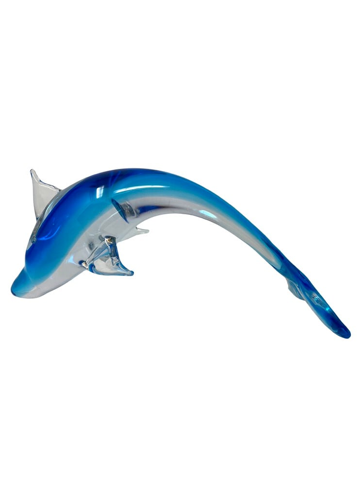Murano Glass Aqua Blue Dolphin (1 of 6)