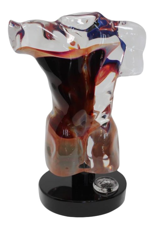 Adonis Statue in Murano Glass by Dino Rosin: Adonis is one of Rosin's best known works. Dino Rosin is one of the world's most popular Glass Masters. His furnace in Murano is known for creations in "Calcedonia Glass", a style that was lost for ce