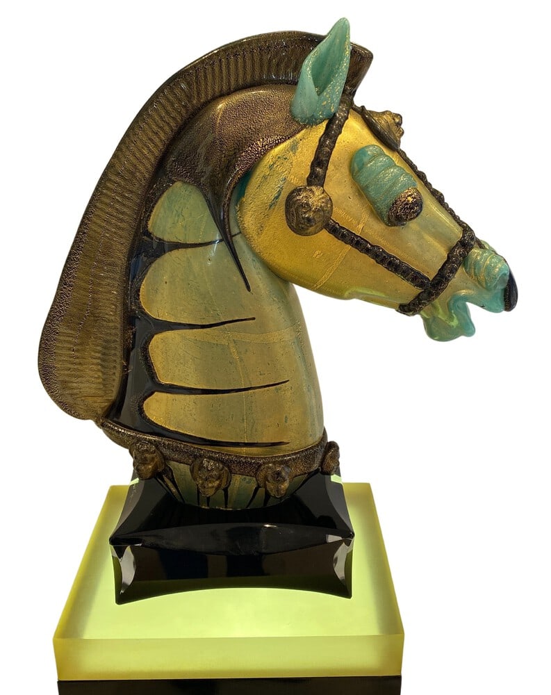 Museum Quality Horse Head by Murano's Pino Signoretto (1 of 5)
