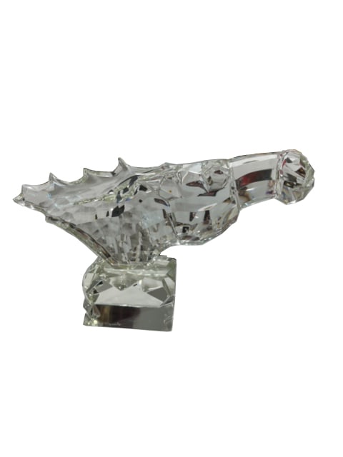 Amazing Murano Glass Horse Head by Pino Signoretto: This fabulous clear Murano Glass Horse Head was created by the late Pino Signoretto, considered the greatest Glass Sculptor of our time. Absolutely museum quality piece that would enhance any